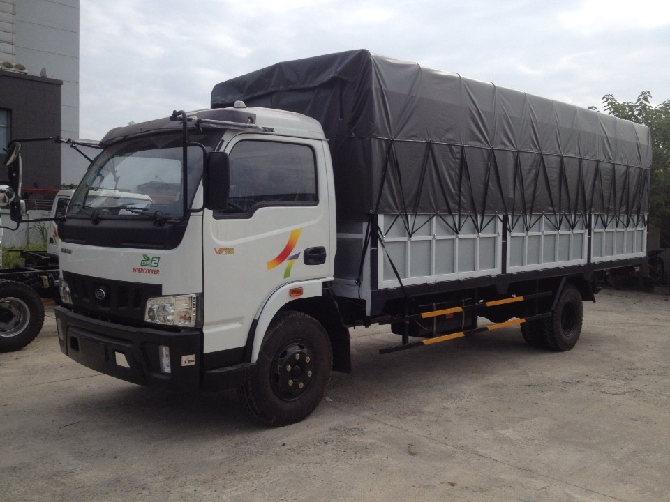 Xe Tải Veam VT 750 ( Động cơ,cầu trục số HYUNDAI) Tải 7360 kg,thùng dài 6,2m 1