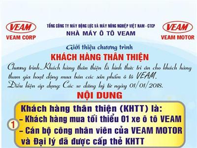 Chương trình khách hàng thân thiện của Veam Motor